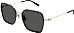 Gucci Womens Sunglasses In Metal Gold And Black