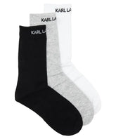 Karl Lagerfeld Unisex 3 Pack Socks Set In Multi