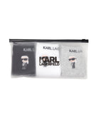 Karl Lagerfeld Unisex 3 Pack Socks Set In Multi