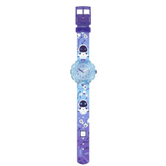 Flik Flak Kiddies Blue Purple ROBOTOLOGY Watch