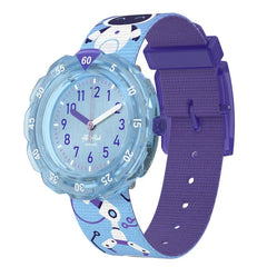 Flik Flak Kiddies Blue Purple ROBOTOLOGY Watch