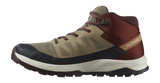 Salomon Mens Outrise Mid Gtx Shoes In Safari/Burnt Henna/Fiery Red