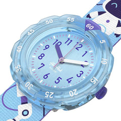 Flik Flak Kiddies Blue Purple ROBOTOLOGY Watch