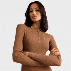 Polo Womens Laya Knit Dress In Camel