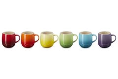 Le Creuset 6 Rainbow Assorted U Mug 380Ml