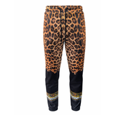 Vialli Mens Mojep Leopard Track Pants In Brown