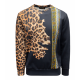 Vialli Mens Mojet Lepord Print Sweatshirt