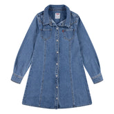 Levis Girls Western Denim Dress In Blue