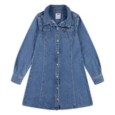 Levi's Girls Western Denim Dress In Blue