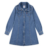 Levis Girls Western Denim Dress In Blue