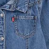 Levis Girls Western Denim Dress In Blue
