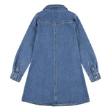 Levis Girls Western Denim Dress In Blue