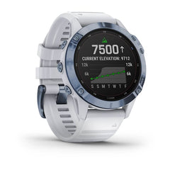 Garmin Fenix 6 Pro Solar Mineral Blue White Straps