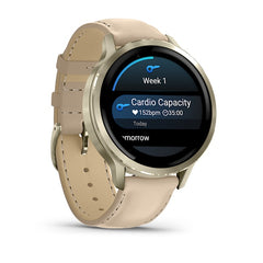 Garmin Venu Beige Leather.