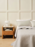 Linen House Marceau Coverlet Set In Oatmeal