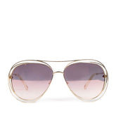 Chloe Womens Aviator Sunglasses In Gold