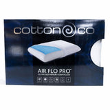 Cotton Co Air Flo Pro Gel Infused Memory Foam Pillow In White