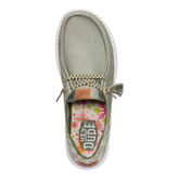 Hey Dude Womens Wendy Floral Funk Shoes In Olive