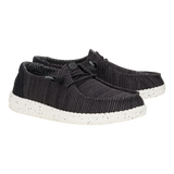 Hey Dude Ladies Wendy Dark Grey Stretch Sox Shoes