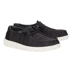 Hey Dude Ladies Wendy Dark Grey Stretch Sox Shoes