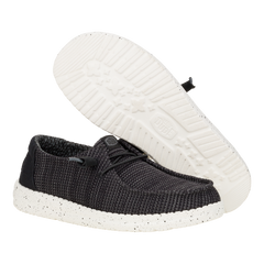 Hey Dude Ladies Wendy Dark Grey Stretch Sox Shoes