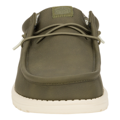 Hush Puppies Mens Olive Arlo Cow Nubuck Shoe