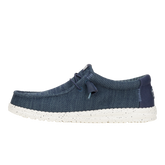 Hey Dude Mens Wally Navy Stretch Mesh Shoes