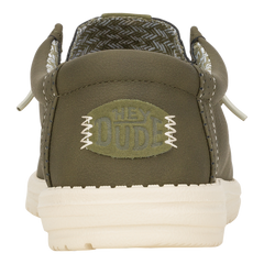 Hush Puppies Mens Olive Arlo Cow Nubuck Shoe
