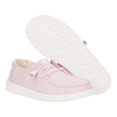 Hey Dude Ladies Wendy Bubblegum Heathered Stretch Shoes
