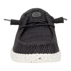 Hey Dude Ladies Wendy Dark Grey Stretch Sox Shoes