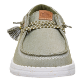Hey Dude Womens Wendy Floral Funk Shoes In Olive