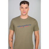 Diesel Mens Knit Top T-Shirt In Khaki