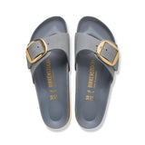 Birkenstock Unisex Madrid Big Buckle Leoi Shoes In Black