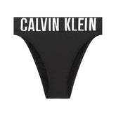 Calvin Klein High Leg Tanga In Black
