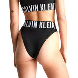 Calvin Klein High Leg Tanga In Black