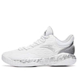 Anta Mens Basketball Shoes In White & Silver