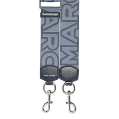 Marc Jacobs Outline Logo Webbing Strap In Blue