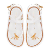 Sophia Webster Sss24130 Mariposa Comfort Sandal White/Gold