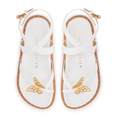 Sophia Webster Sss24130 Mariposa Comfort Sandal White/Gold