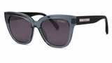 Max & Co Rubber Temple Sunglasses In Blue