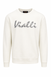 Vialli Mens Merc Sweatshirt In White