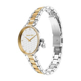 Micheal Kors Womens Two Tone Stainless Steel Pyper Watch In Sliver/Gold/Silver Dial