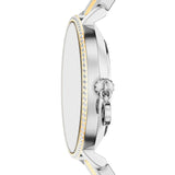 Micheal Kors Womens Two Tone Stainless Steel Pyper Watch In Sliver/Gold/Silver Dial