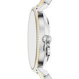 Micheal Kors Womens Two Tone Stainless Steel Pyper Watch In Sliver/Gold/Silver Dial