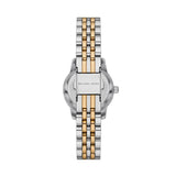 Micheal Kors Womens Lexington Watch And Bracelet Set In Gold And Silver