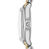 Micheal Kors Womens Chelsea 3 Hand Two Tone Watch In Silver/Gold/White Dial