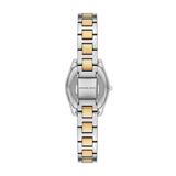 Micheal Kors Womens Chelsea 3 Hand Two Tone Watch In Silver/Gold/White Dial