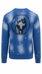 Vialli Mens Mission Sweatshirt In Blue