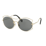 Miu Miu Catlook Sunglasses In Gold