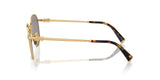 Miu Miu Grey Lens Sunglasses For Women In Gold